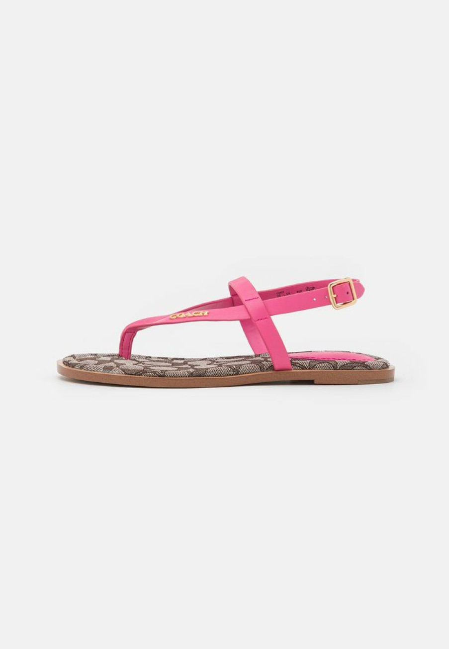 Wholesale Deals Coach Josie Recycled T-Bar Sandals Petunia