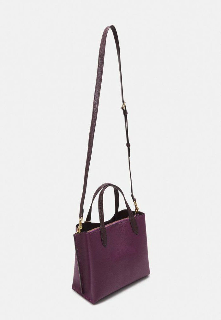 Best Outlet Coach Willow Tote Handbag Deep Berry