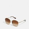 Hot Budget Coach Sunglasses Shiny Light Gold-Coloured