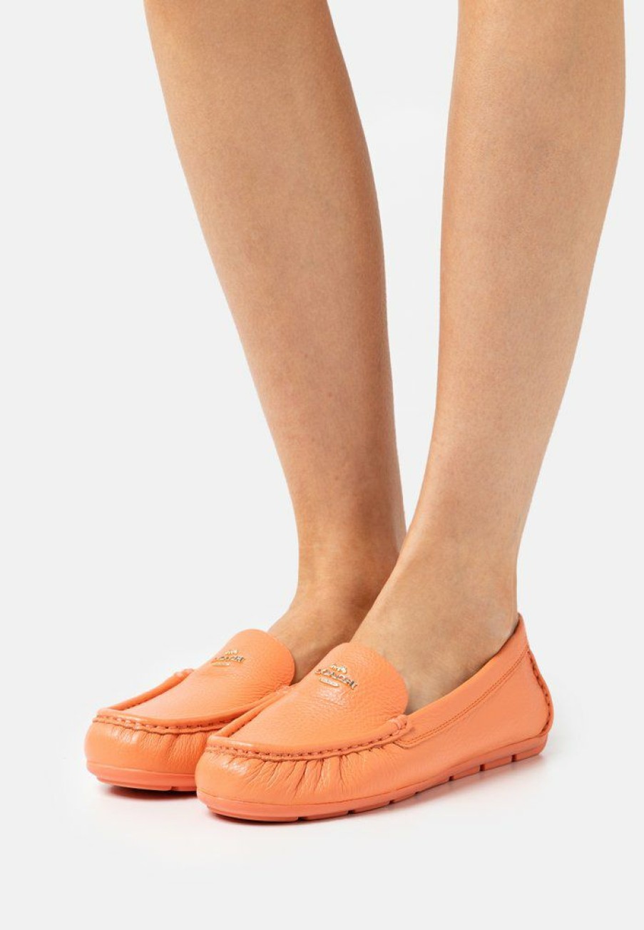 Best Outlet Coach Marley Driver Moccasins Tangerine