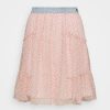 Hot Coupon Coach Waistband Mini Skirt A-Line Skirt Pink/White