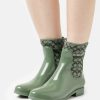 New Budget Coach Rivington Rain Bootie Wellies Green