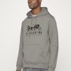 Hot Cheap Coach Evergreen Horse And Carriage Hoodie Hoodie Gray