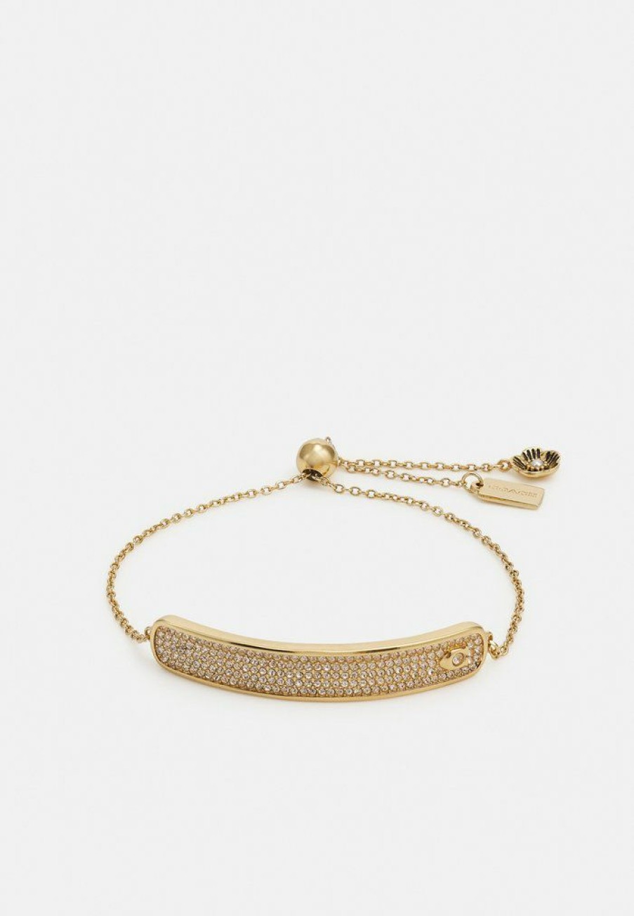 Wholesale Cheapest Coach Pave Slider Bracelet Bracelet Gold-Coloured