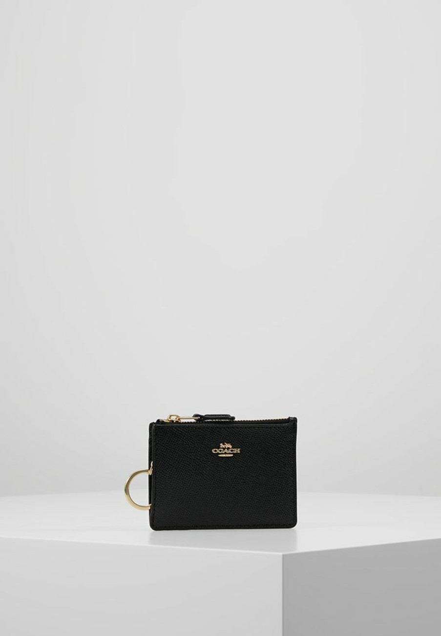 Clearance Buy Coach Crossgrain Mini Skinny Wallet Black