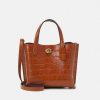 Clearance Flash Sale Coach Embossed Willow Tote Handbag Ginger