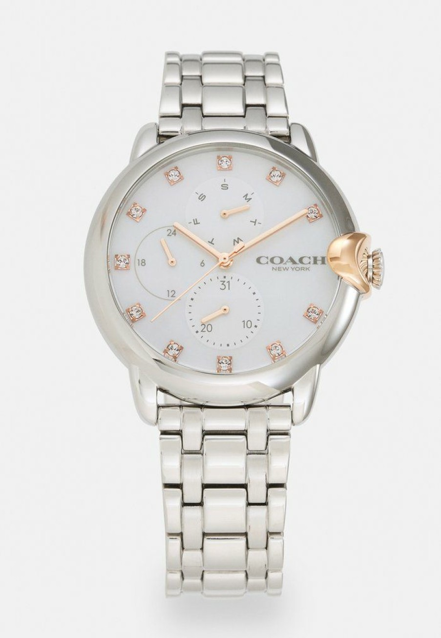 Online Best Deal Coach Arden Chronograph Watch Silver-Coloured/White