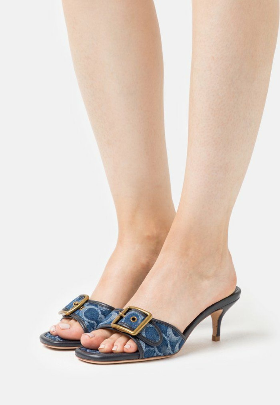 Best Top 10 Coach Margot Heeled Mules Denim