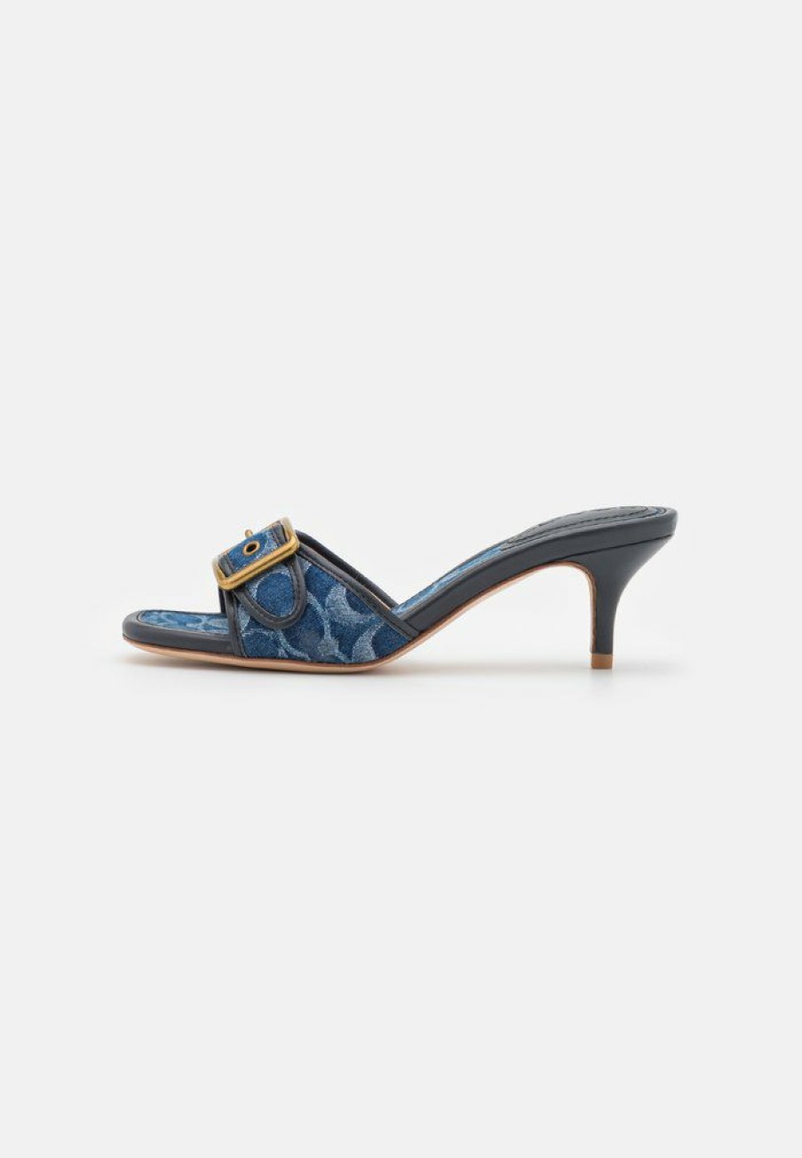 Best Top 10 Coach Margot Heeled Mules Denim