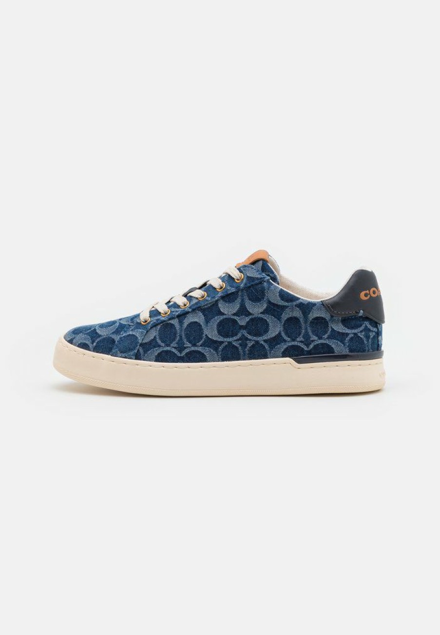 Clearance Best Sale Coach Trainers Indigo Denim/Midnight Navy