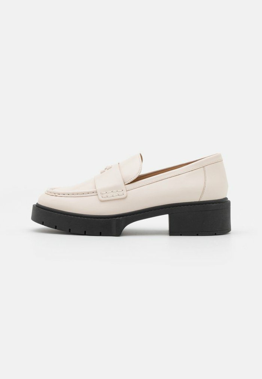 Clearance Brand New Coach Leah Loafer Slip-Ons Chalk