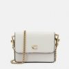 New Best Reviews Of Coach Refined Half Flap Card Case Across Body Bag Chalk