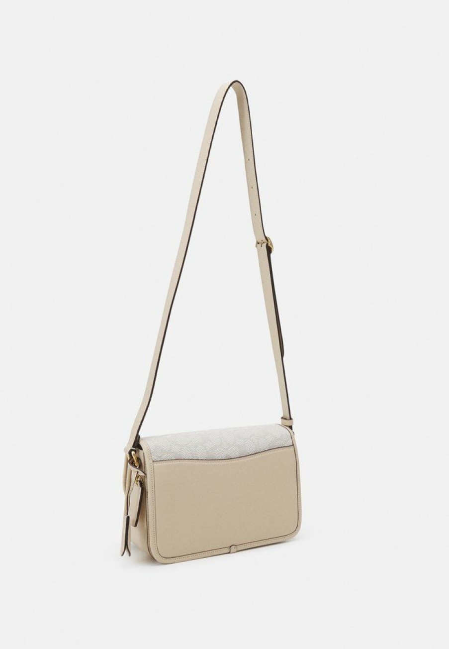 Online Flash Sale Coach Signature Studio Shoulder Across Body Bag Chalk Ivory