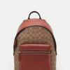 Wholesale Wholesale Coach Coated Signature Charter Backpack 24 Rucksack Tan Rust