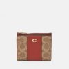 Wholesale Best Reviews Of Coach Signature Bifold Snap Wallet Wallet Tan Rust