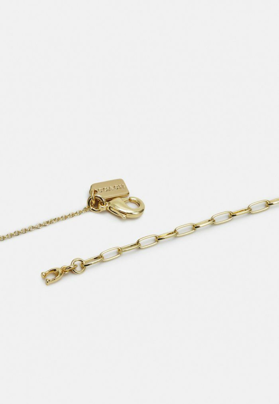 Online Promo Coach Heart Chain Necklace Necklace Gold-Coloured