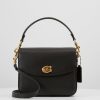 Hot Wholesale Coach Polished Pebbled Cassie Crossbody Handbag Black