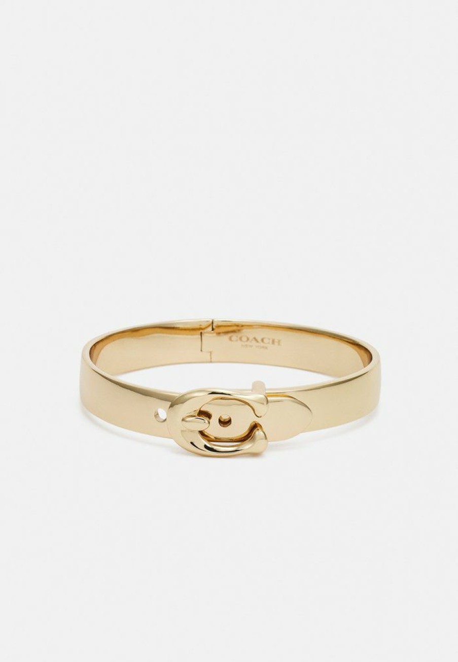 Clearance Best Reviews Of Coach Buckle Bangle Bracelet Gold-Coloured