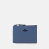 Online Best Sale Coach Crossgrain Mini Skinny Wallet Blue