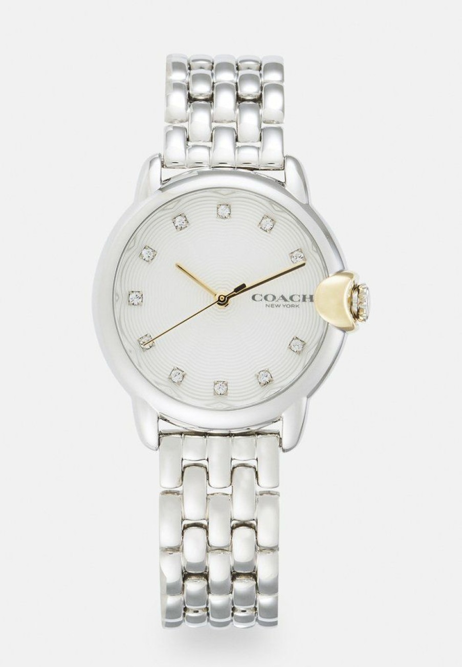 New Hot Sale Coach Arden Watch Silver-Coloured/White