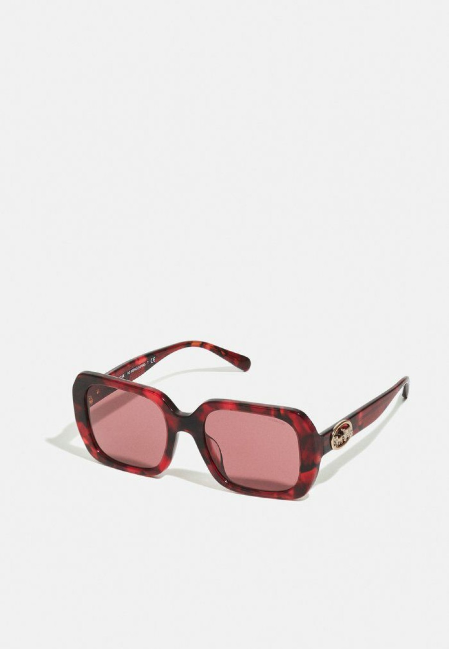 New Hot Sale Coach Sunglasses Burgundy Solid