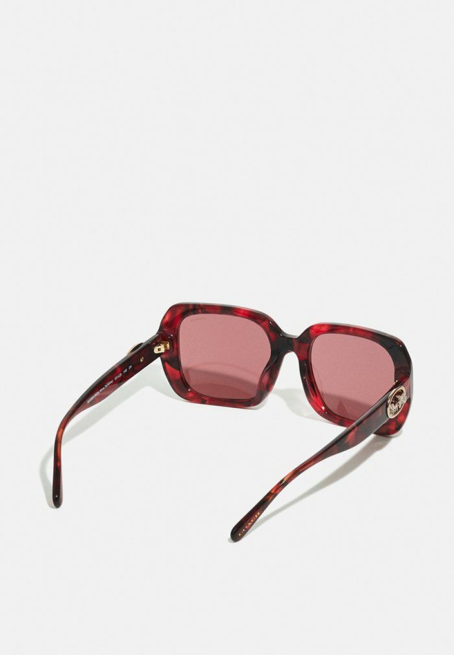 New Hot Sale Coach Sunglasses Burgundy Solid