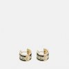 Online Cheap Coach Hoop Earrings Earrings Gold-Coloured/Black