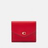 Wholesale Flash Sale Coach Crossgrain Small Wallet Wallet Sport Red