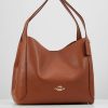 New Outlet Coach Polished Hadley Handbag Saddle