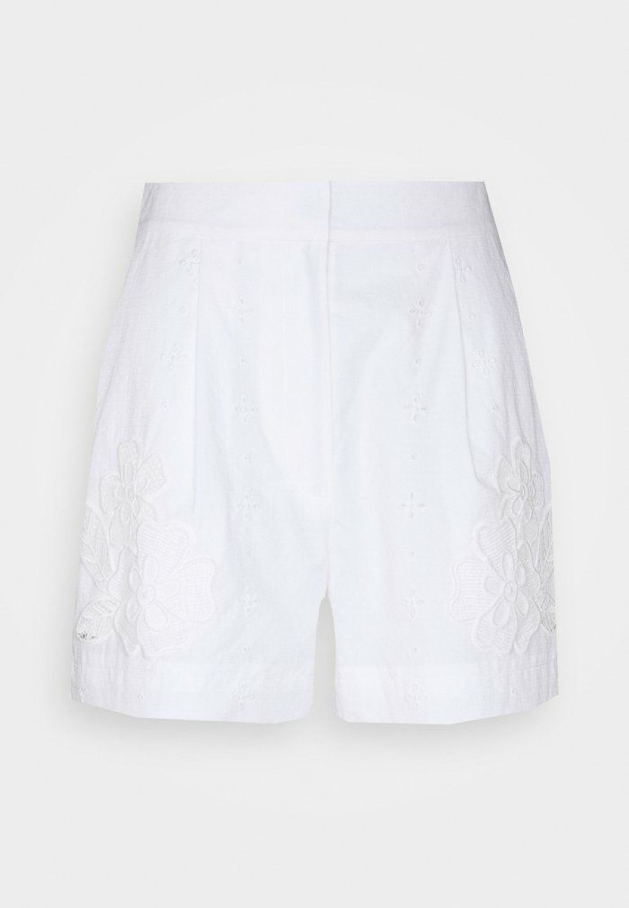 New Coupon Coach Broderie Anglaise Shorts Offwhite