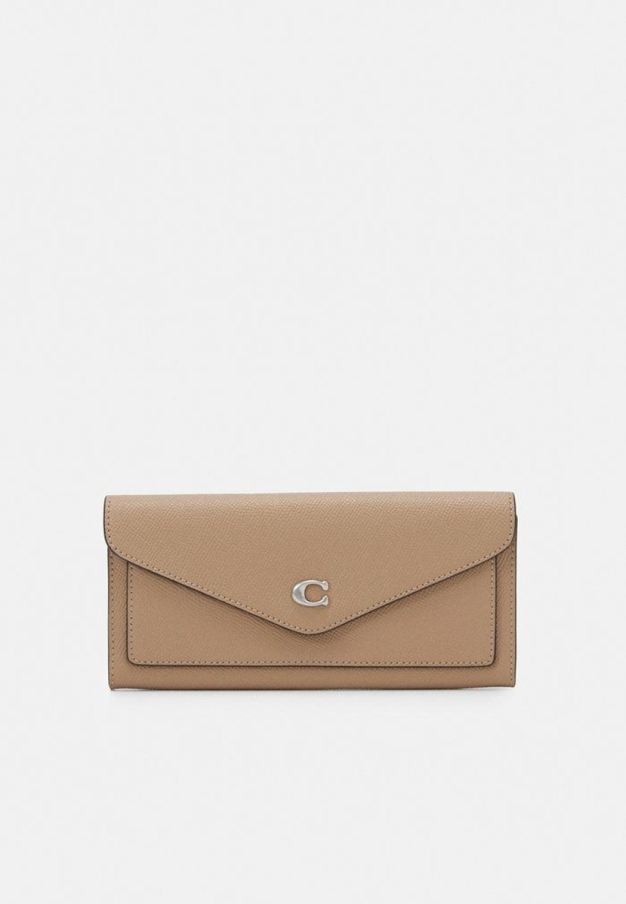 Clearance Coupon Coach Soft Wallet Wallet Taupe