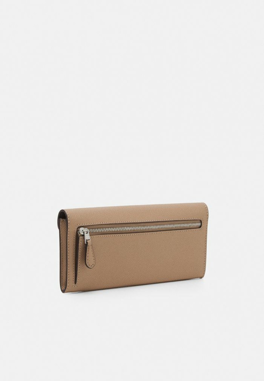 Clearance Coupon Coach Soft Wallet Wallet Taupe