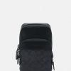 New New Coach Gotham Sling Pack In Signature Across Body Bag Charcoal