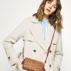 Hot Cheap Coach Colorblock Coated Signature Kira Crossbody Across Body Bag Tan Rust