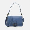 Best Coupon Coach Soft Shoulder Handbag Washed Chambray