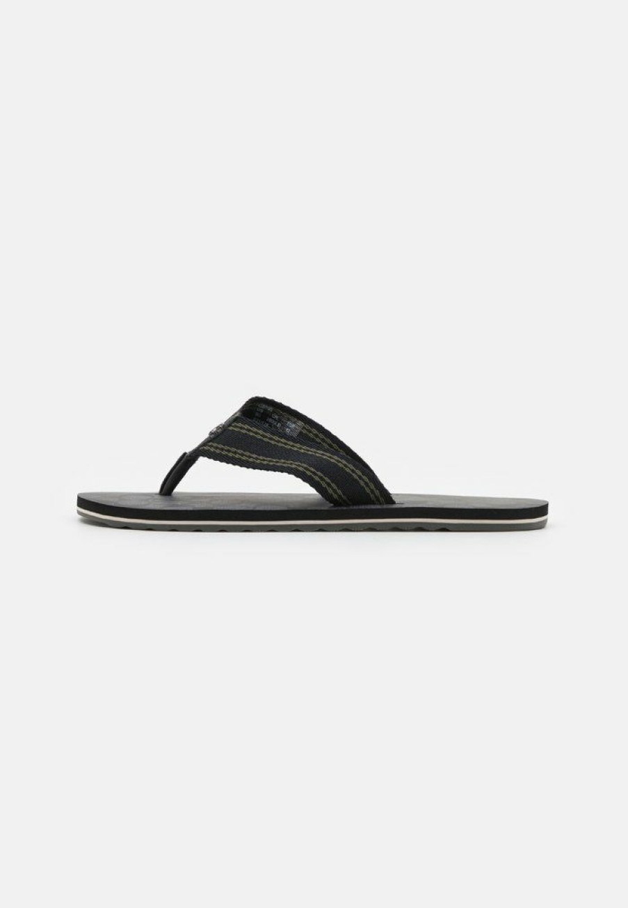 Hot Best Deal Coach Signature T-Bar Sandals Charcoal/Black