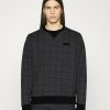 New Brand New Coach Essential Crewneck In Signature Sweatshirt Charcoal Signature