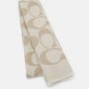 Online Coupon Coach Reversible Muffler Foulard Chalk Taupe