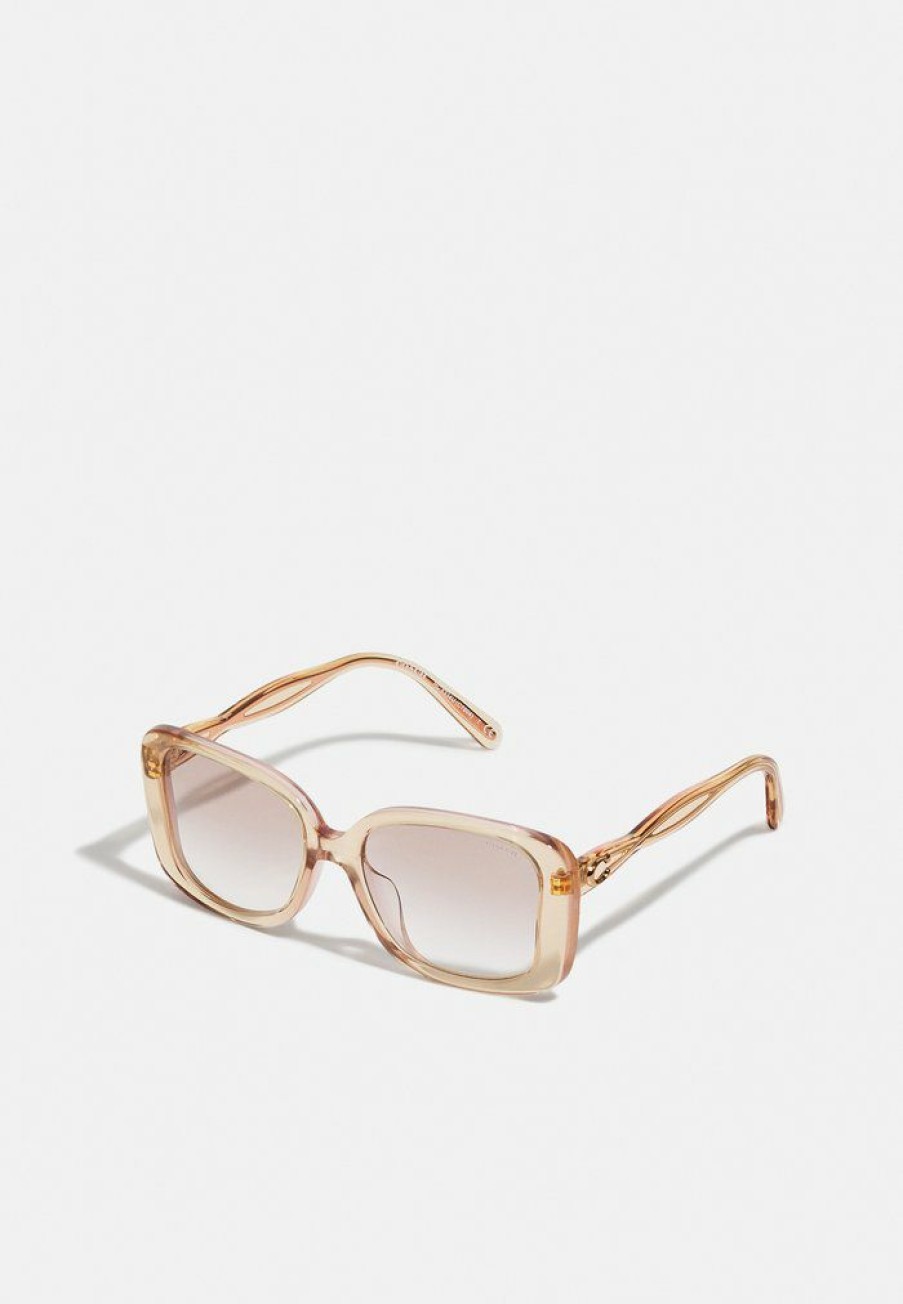 New Hot Sale Coach Sunglasses Transparent Blush