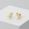 Wholesale Best Sale Coach Rexy Studs Earrings Gold-Coloured