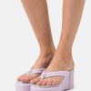 Best Hot Sale Coach Franki T-Bar Sandals Violet