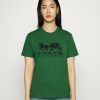 Best Deals Coach Evergreen Horse And Carriage Tee Print T-Shirt Dark Pine