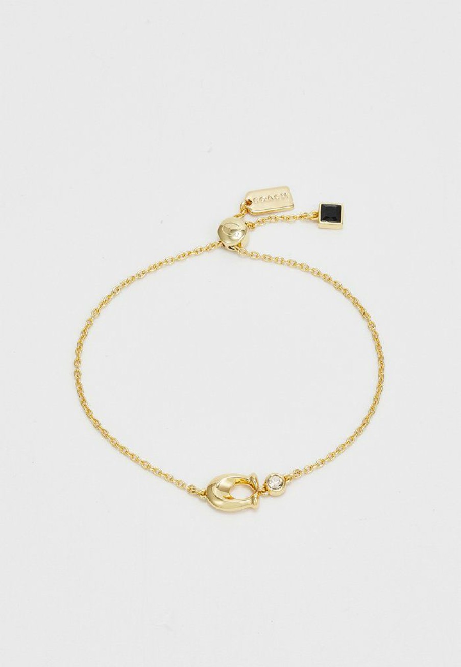 Clearance Best Deal Coach Slider Bracelet Bracelet Gold-Coloured