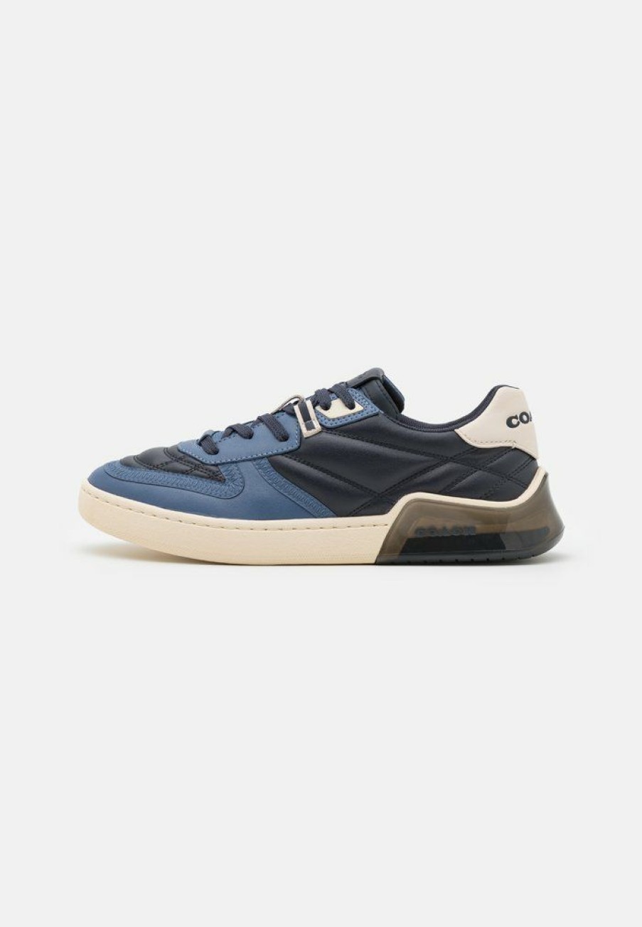 Wholesale Flash Sale Coach Citysole Court Quilted Trainers Midnight Navy