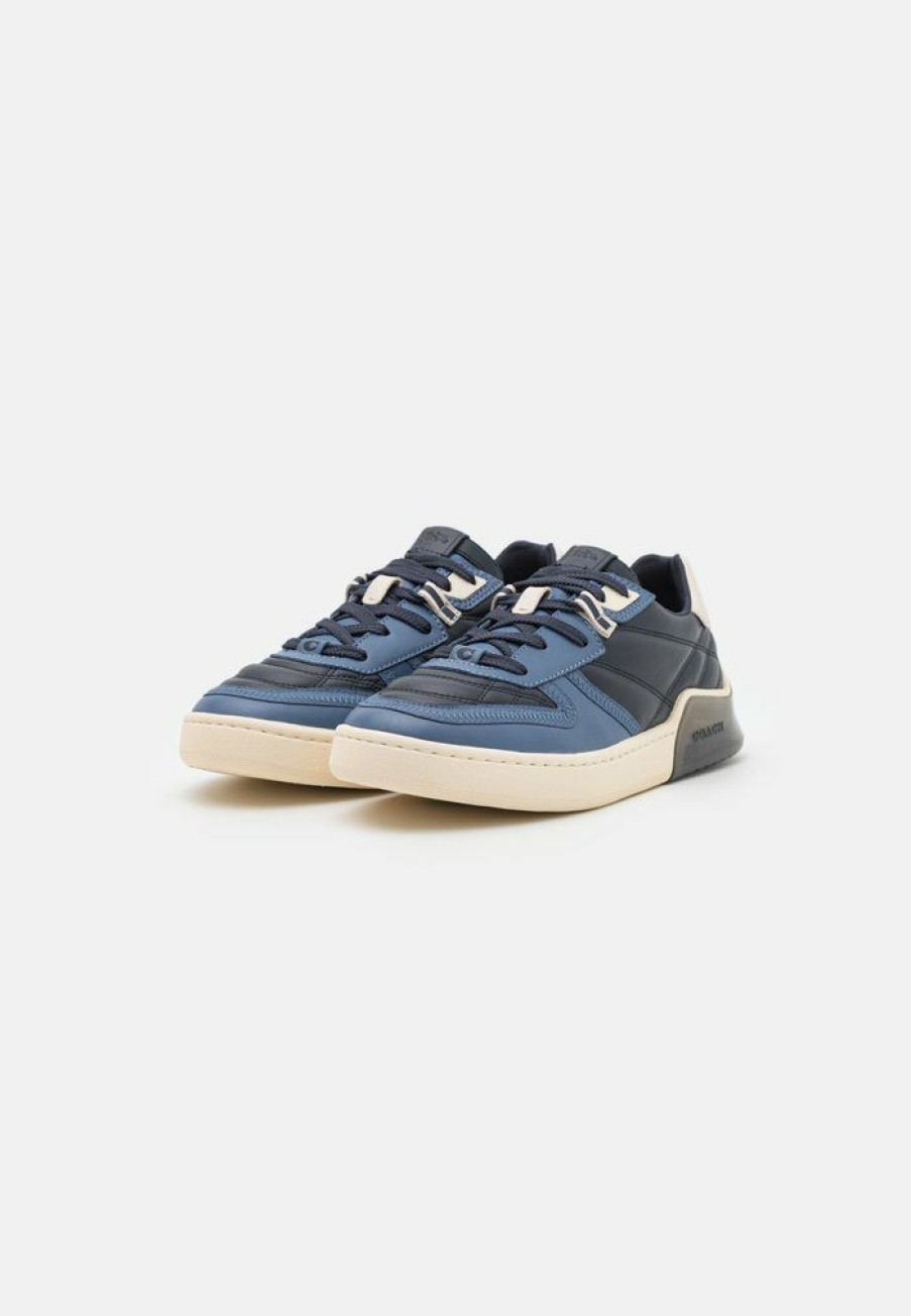 Wholesale Flash Sale Coach Citysole Court Quilted Trainers Midnight Navy