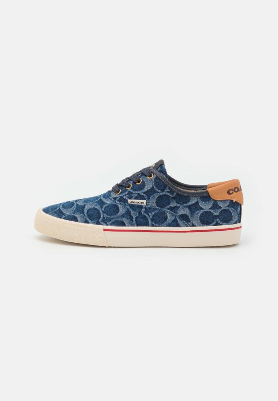 Clearance New Coach Citysole Skate Trainers Denim