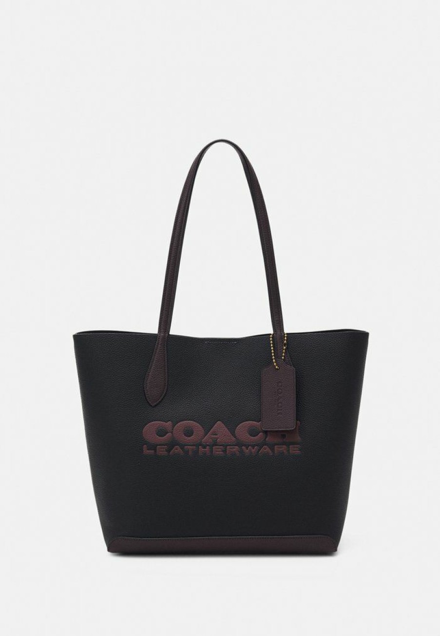 New Coupon Coach Colorblock Kia Tote Handbag Black Multi