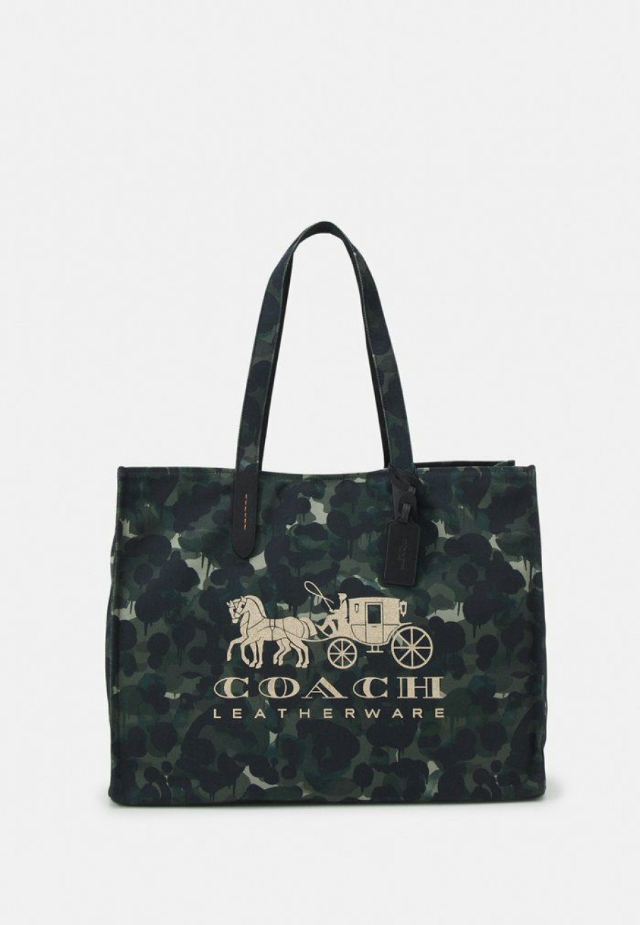 Wholesale Wholesale Coach Tote With Horse And Carriage Unisex Tote Bag Steam Multi