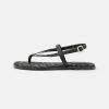 Hot Discount Coach Josie Recycled T-Bar Sandals Black