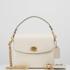 Online Flash Sale Coach Polished Pebbled Cassie Crossbody Handbag Chalk